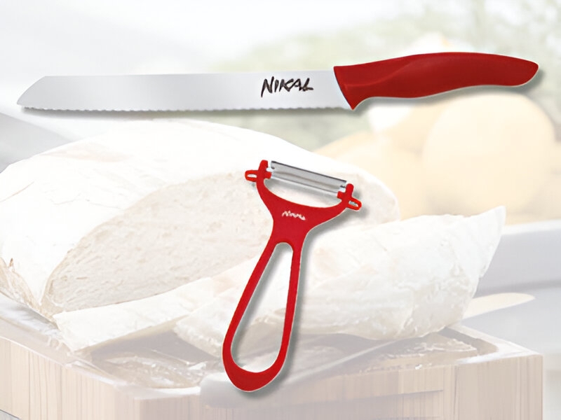 Nůž na chléb + Škrabka pro praváky i leváky
