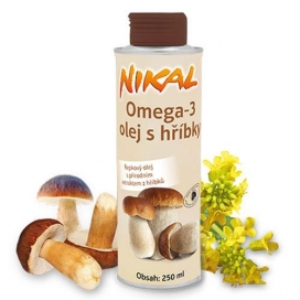 Omega-3 olej s hríbikmi