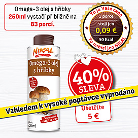 Omega-3 olej s hříbky 250 ml 