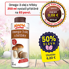 Omega-3 olej s hříbky 250 ml 