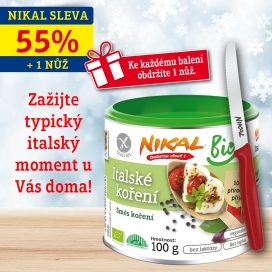 BIO - Italské koření 100 g + Nůž na rajčata