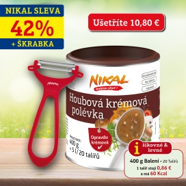 Akční balíček: Houbová krémová polévka 400 g + Škrabka
