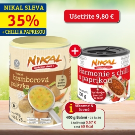 Akční balíček: Vydatná bramborová polévka 400 g + Harmonie s chilli a paprikou 100 g