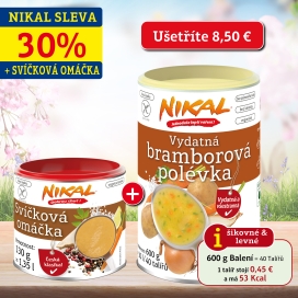 Akční balíček: Vydatná bramborová polévka 600 g + Svíčková omáčka 130 g