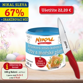 Akční balíček: Bylinková směs koření na ryby a mořské plody 100 g + Dranžírovací nůž