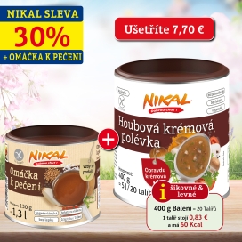 Akční balíček: Houbová krémová polévka 400 g + Omáčka k pečeni 130 g