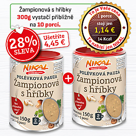 2x Polévková pauza - Žampionová s hříbky 150 g