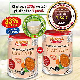 2x Polévková pauza Chuť Asie 175 g + Hrnek na polévku 400 ml, béžová