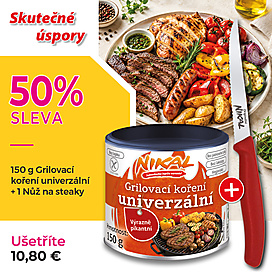 Grilovací koření univerzální 150 g + Nůž na steaky
