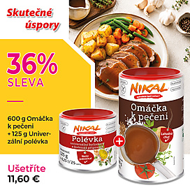 Omáčka k pečeni 600 g + Univerzální polévka 125 g